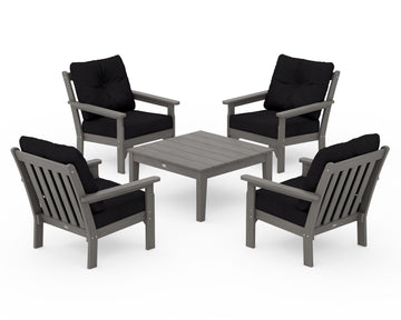 Vineyard 5-Piece Deep Seating Conversation Set