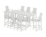Modern Adirondack 9-Piece Bar Set with Trestle Legs