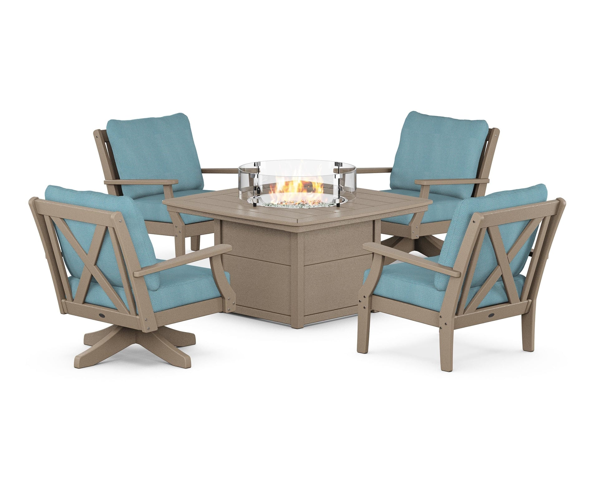 Braxton 5-Piece Deep Seating Set with Fire Table