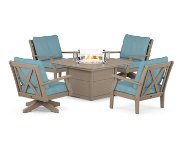 Braxton 5-Piece Deep Seating Set with Fire Table