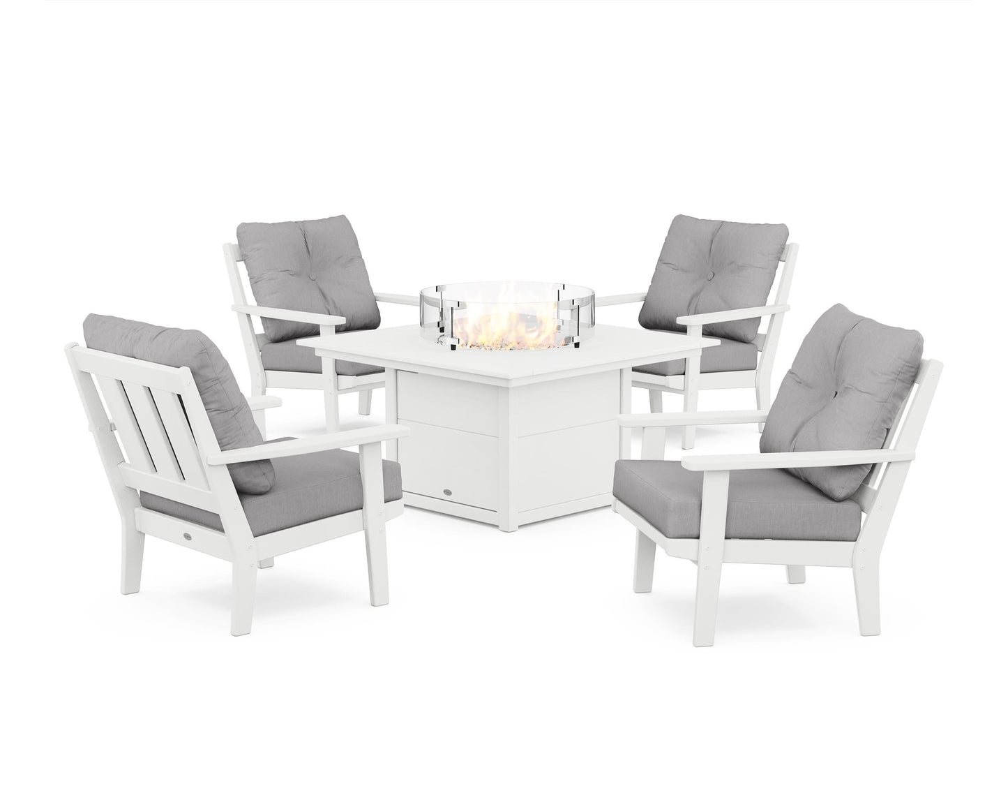 Oxford 5-Piece Deep Seating Set with Fire Pit Table