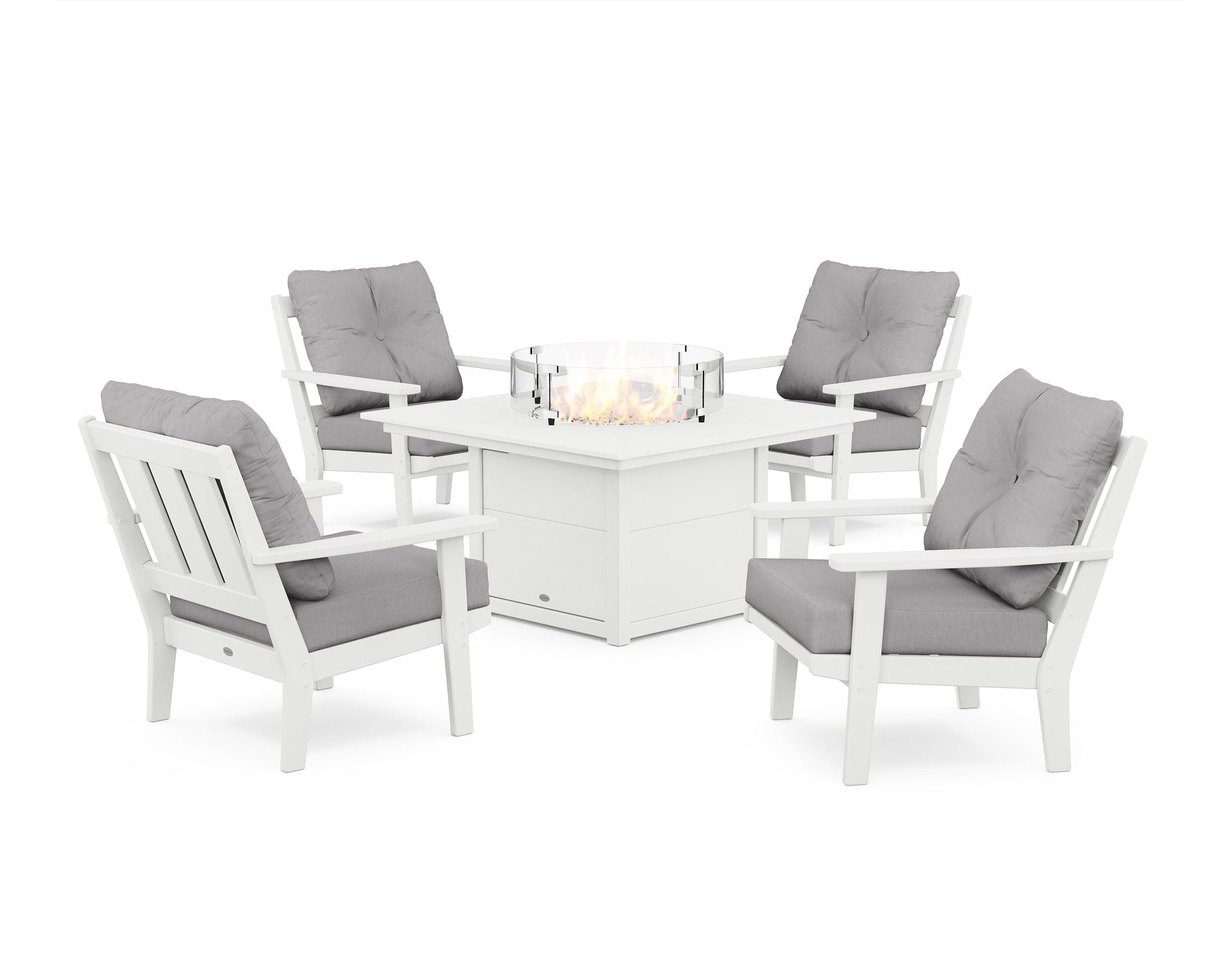 Oxford 5-Piece Deep Seating Set with Fire Pit Table