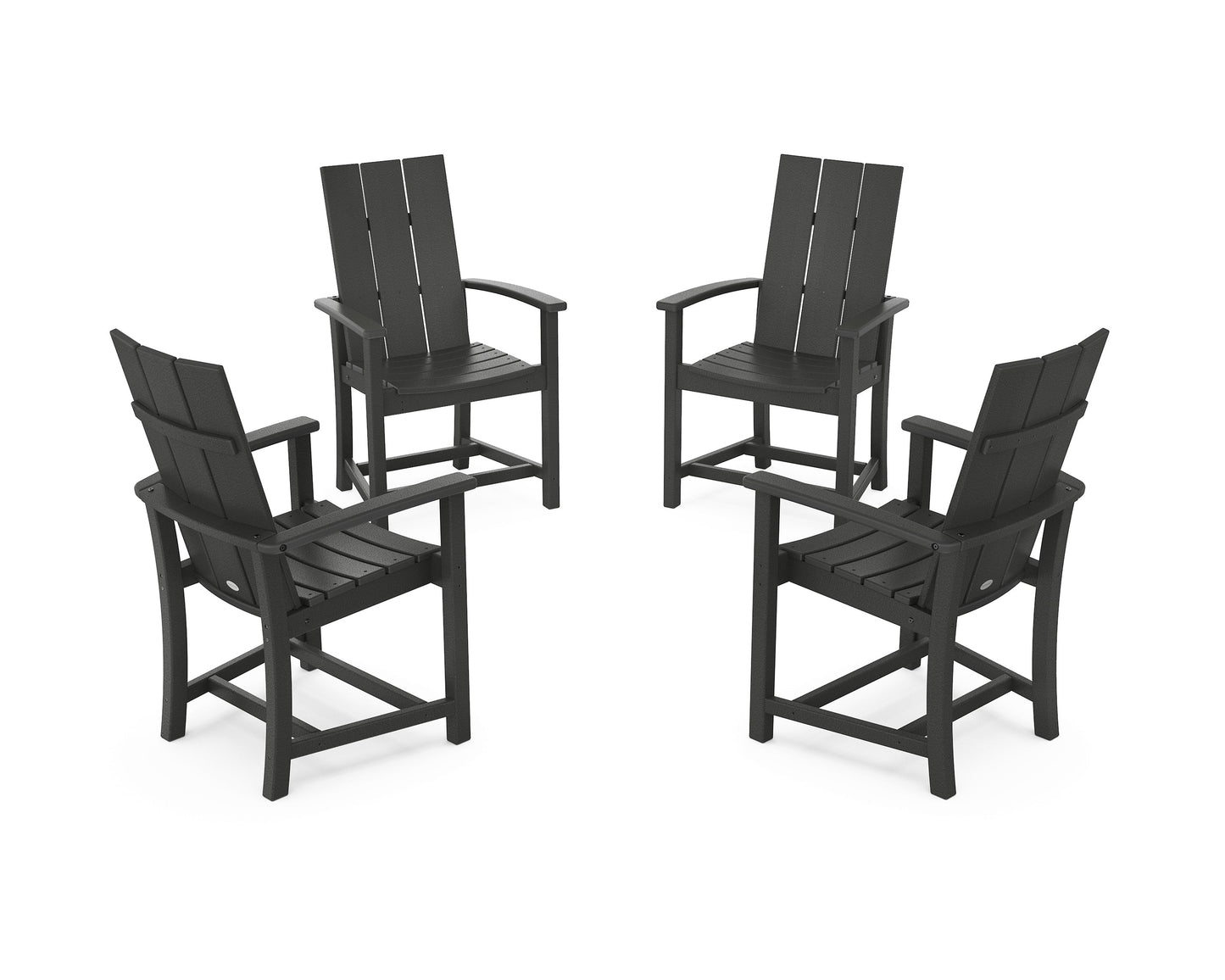 Modern 4-Piece Upright Adirondack Conversation Set
