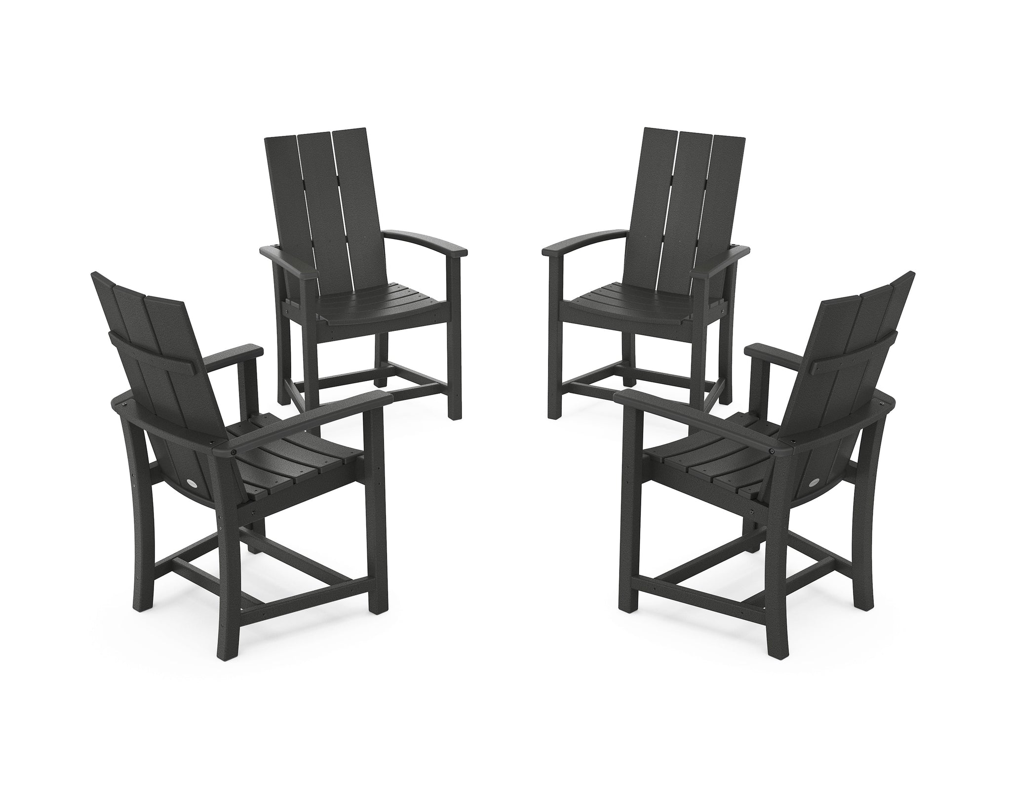 Modern 4-Piece Upright Adirondack Conversation Set