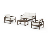 EDGE Sectional 4-Piece Deep Seating Set with Loveseat