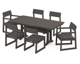 EDGE 7-Piece Farmhouse Trestle Dining Set
