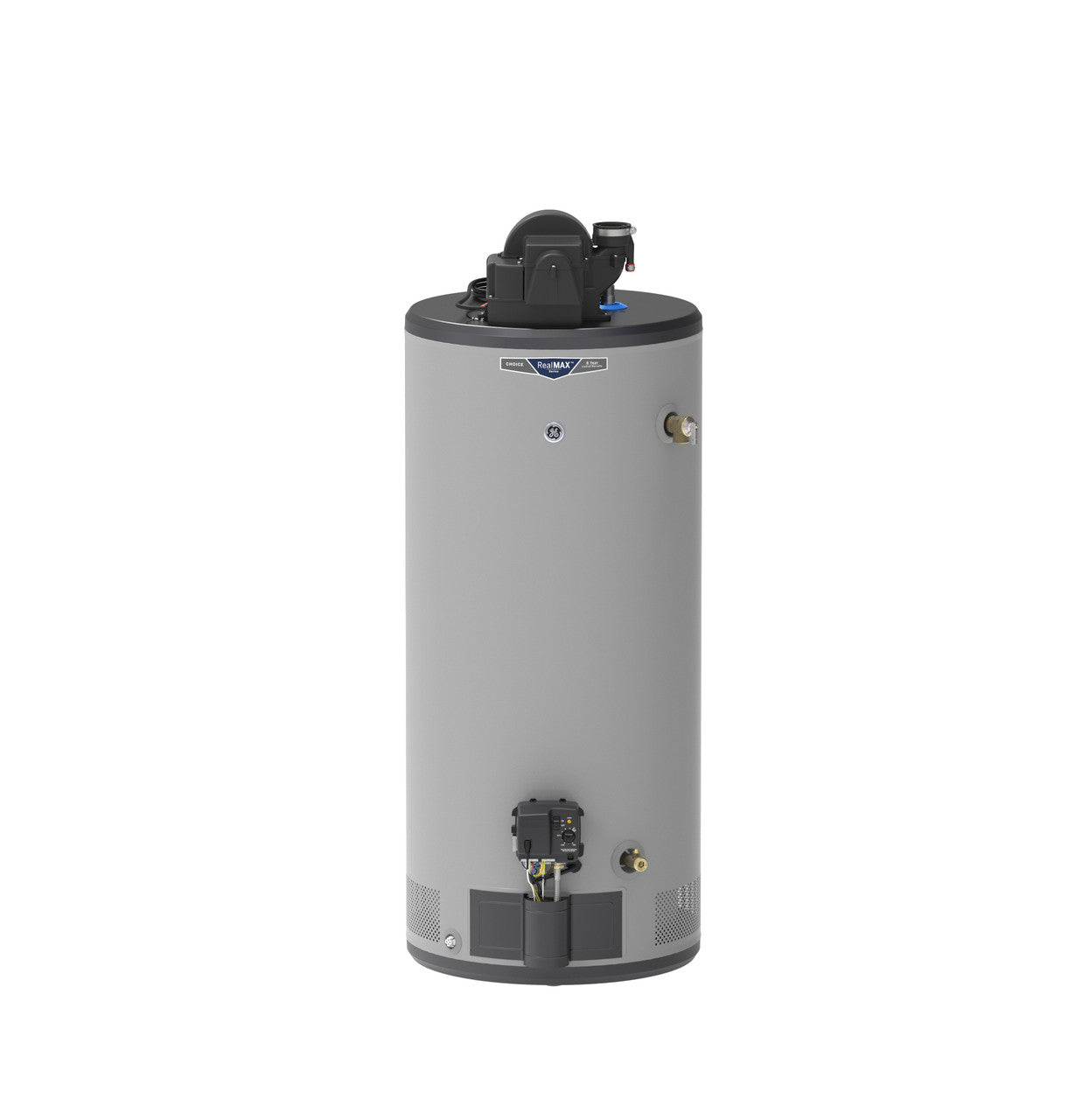GE RealMAX Choice 40-Gallon Short Natural Gas Power Vent Low-NOx Water Heater