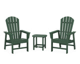 South Beach Casual Chair 3-Piece Set with 18" South Beach Side Table