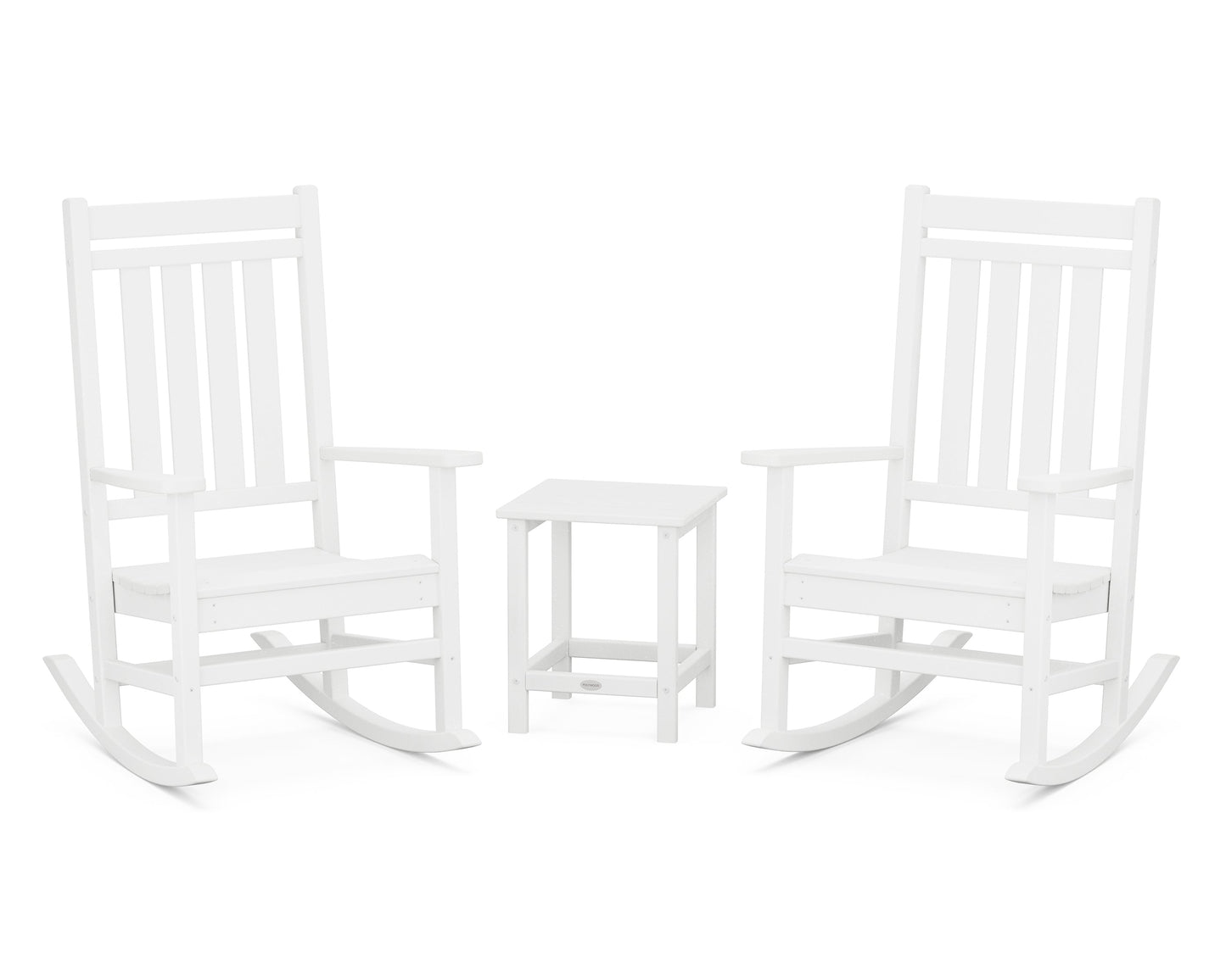 Estate 3-Piece Rocking Chair Set with Long Island 18" Side Table
