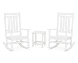 Estate 3-Piece Rocking Chair Set with Long Island 18" Side Table