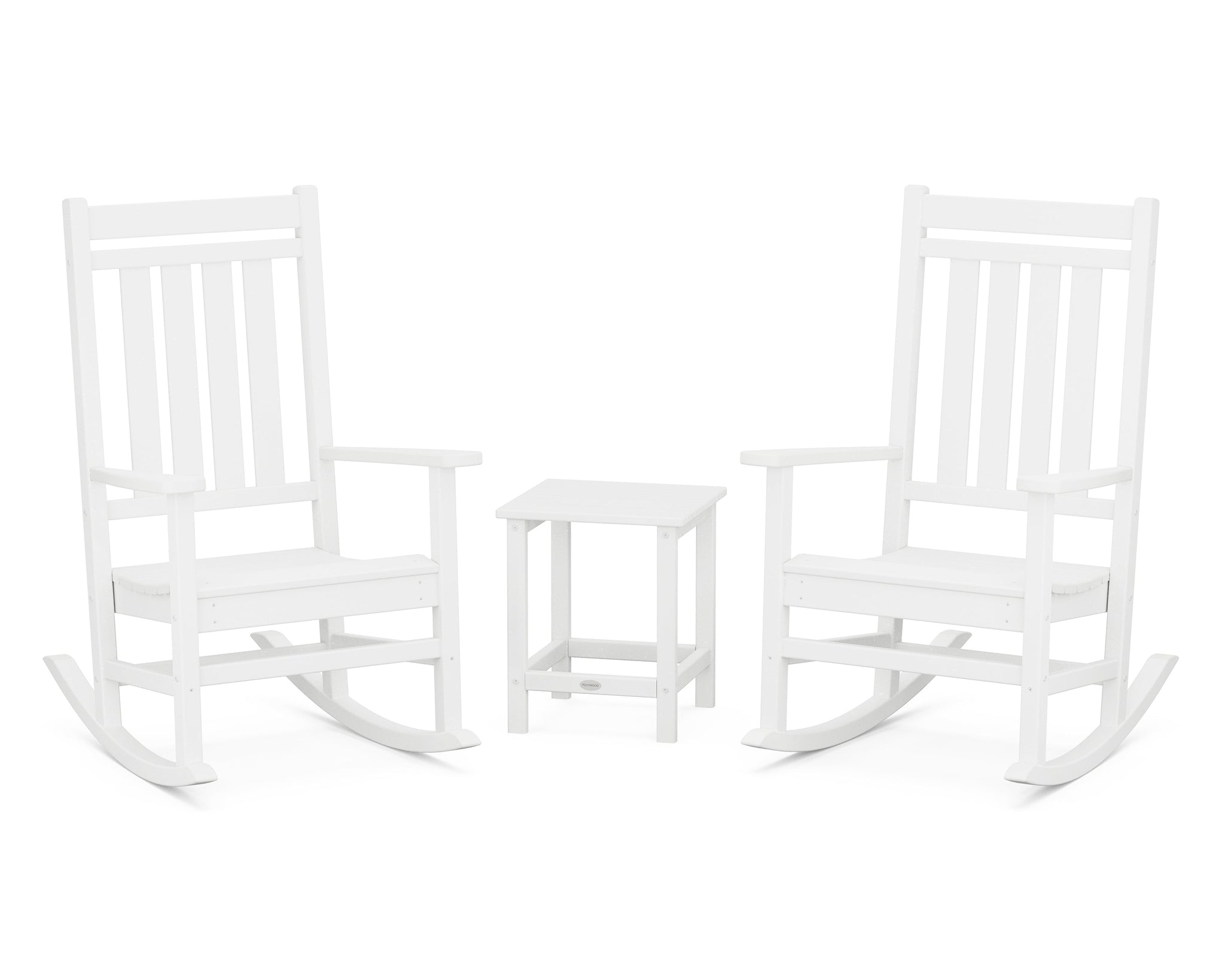 Estate 3-Piece Rocking Chair Set with Long Island 18" Side Table