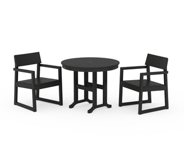 EDGE 3-Piece Round Dining Set