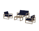 EDGE Sectional 4-Piece Deep Seating Set with Loveseat