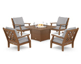 Wovendale 5-Piece Deep Seating Set with Fire Pit Table