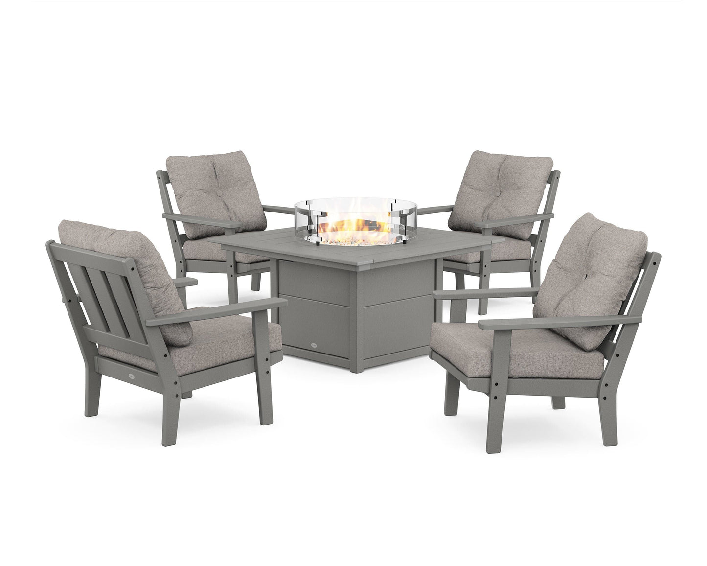 Oxford 5-Piece Deep Seating Set with Fire Pit Table