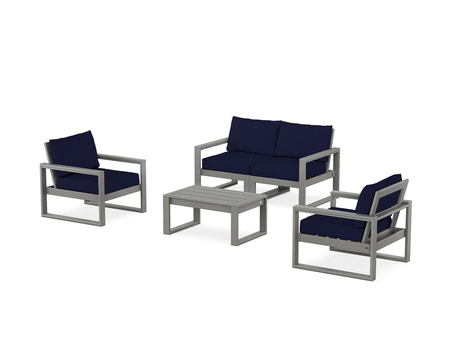EDGE Sectional 4-Piece Deep Seating Set with Loveseat