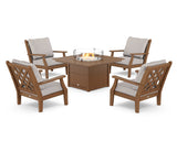Wovendale 5-Piece Deep Seating Set with Fire Pit Table