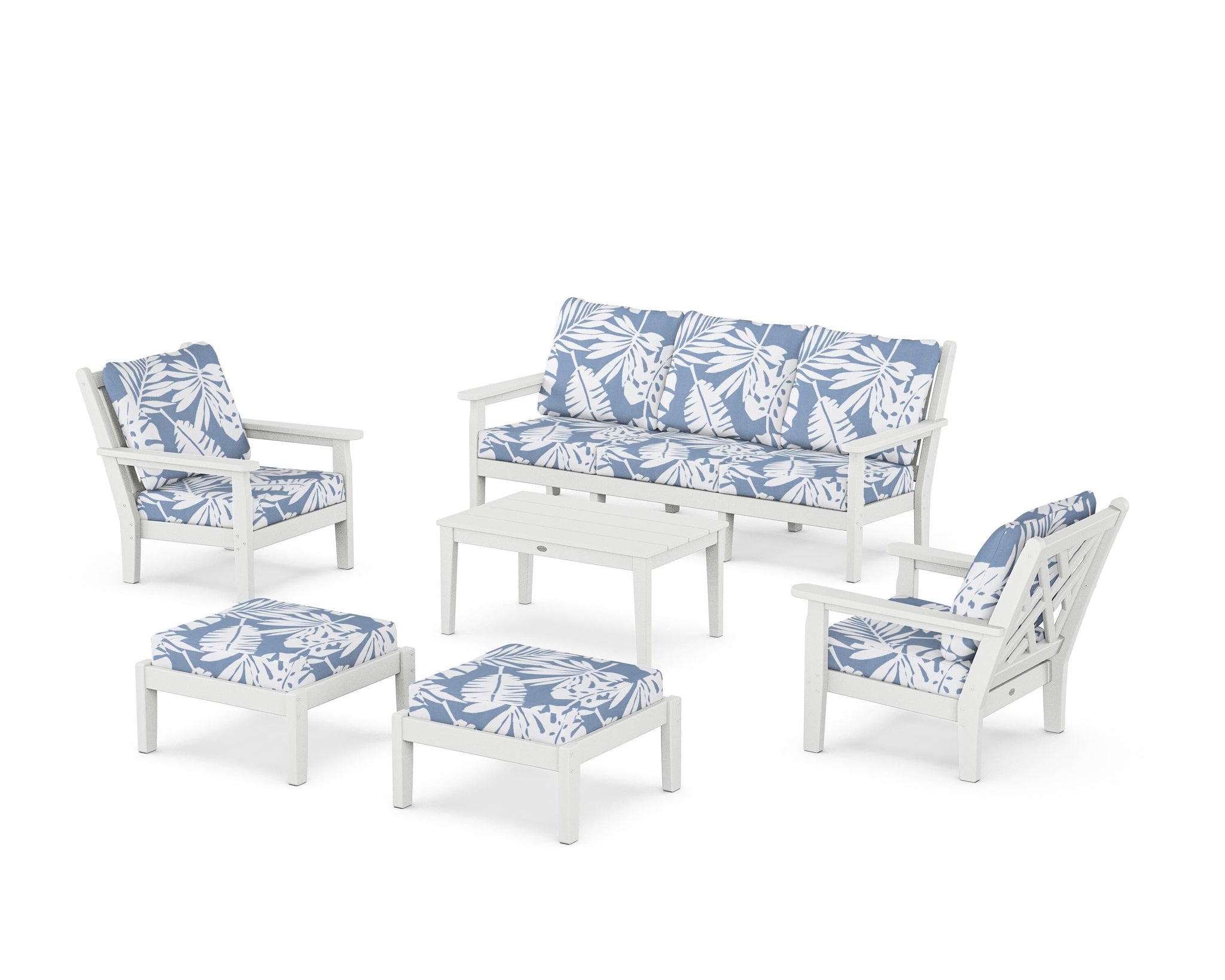 Chippendale 6-Piece Lounge Sofa Set