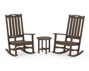 Nautical 3-Piece Porch Rocking Chair Set