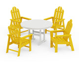 Long Island 5-Piece Round Farmhouse Dining Set