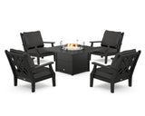 Wovendale 5-Piece Deep Seating Set with Fire Pit Table