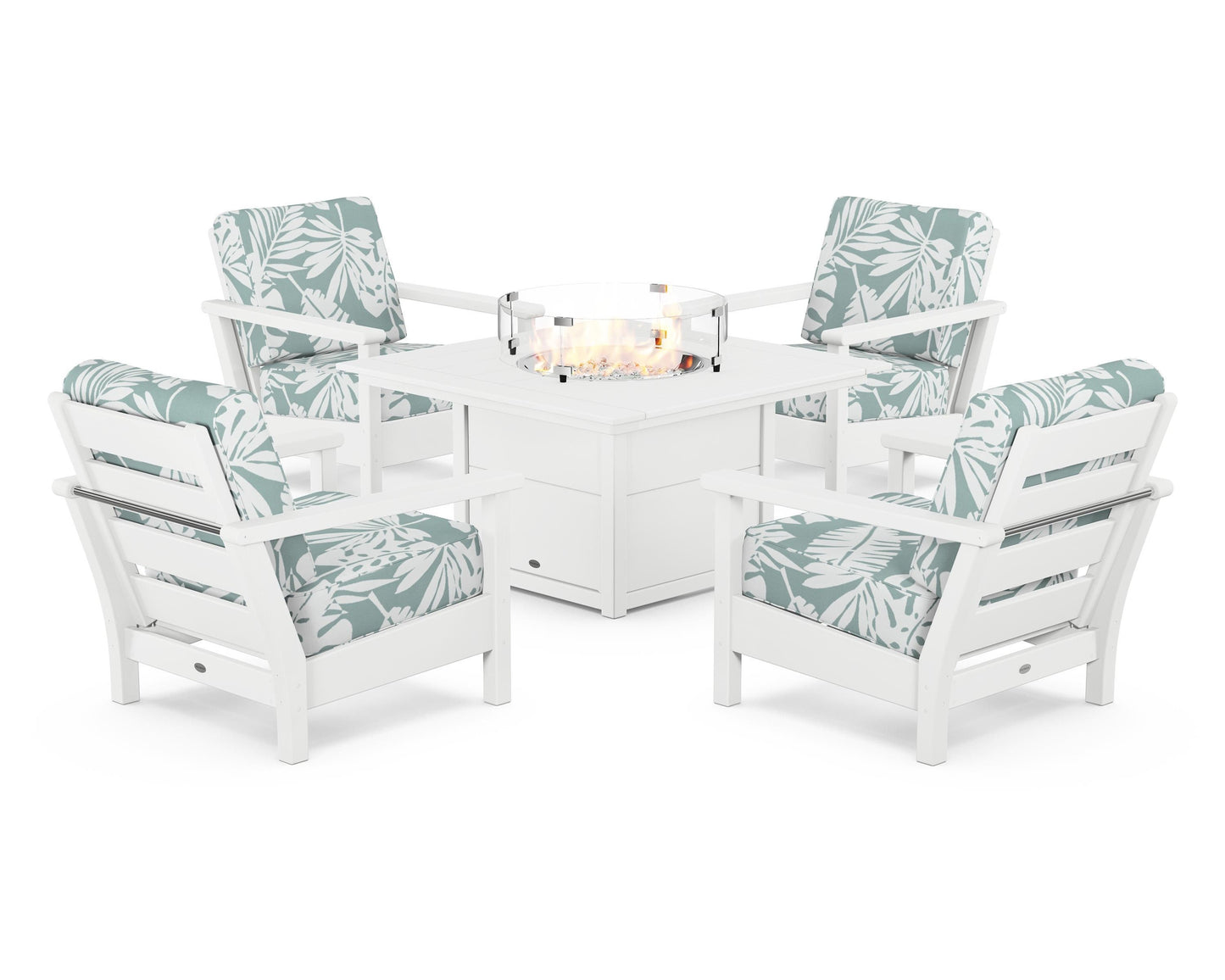 Harbour 5-Piece Conversation Set with Fire Pit Table
