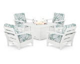 Harbour 5-Piece Conversation Set with Fire Pit Table