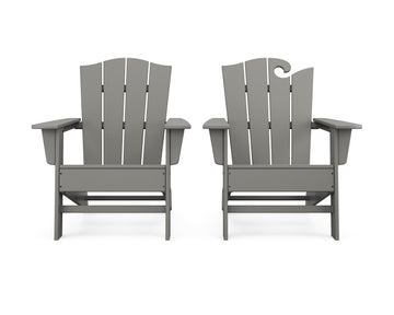 Wave 2-Piece Adirondack Chair Set with The Crest Chair