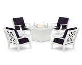 Wovendale 5-Piece Deep Seating Set with Fire Pit Table