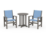 Coastal 3-Piece Round Bistro Dining Set