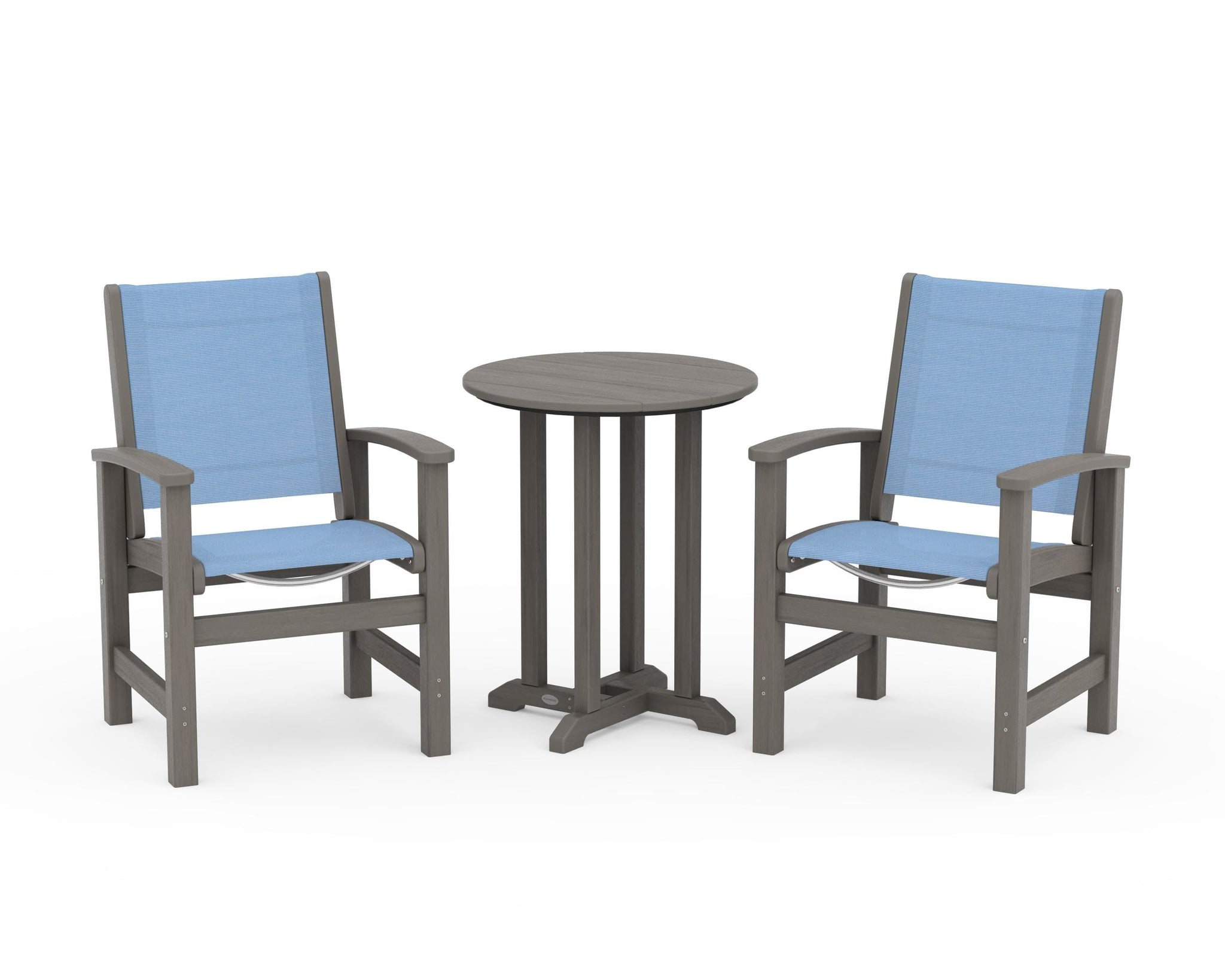 Coastal 3-Piece Round Bistro Dining Set