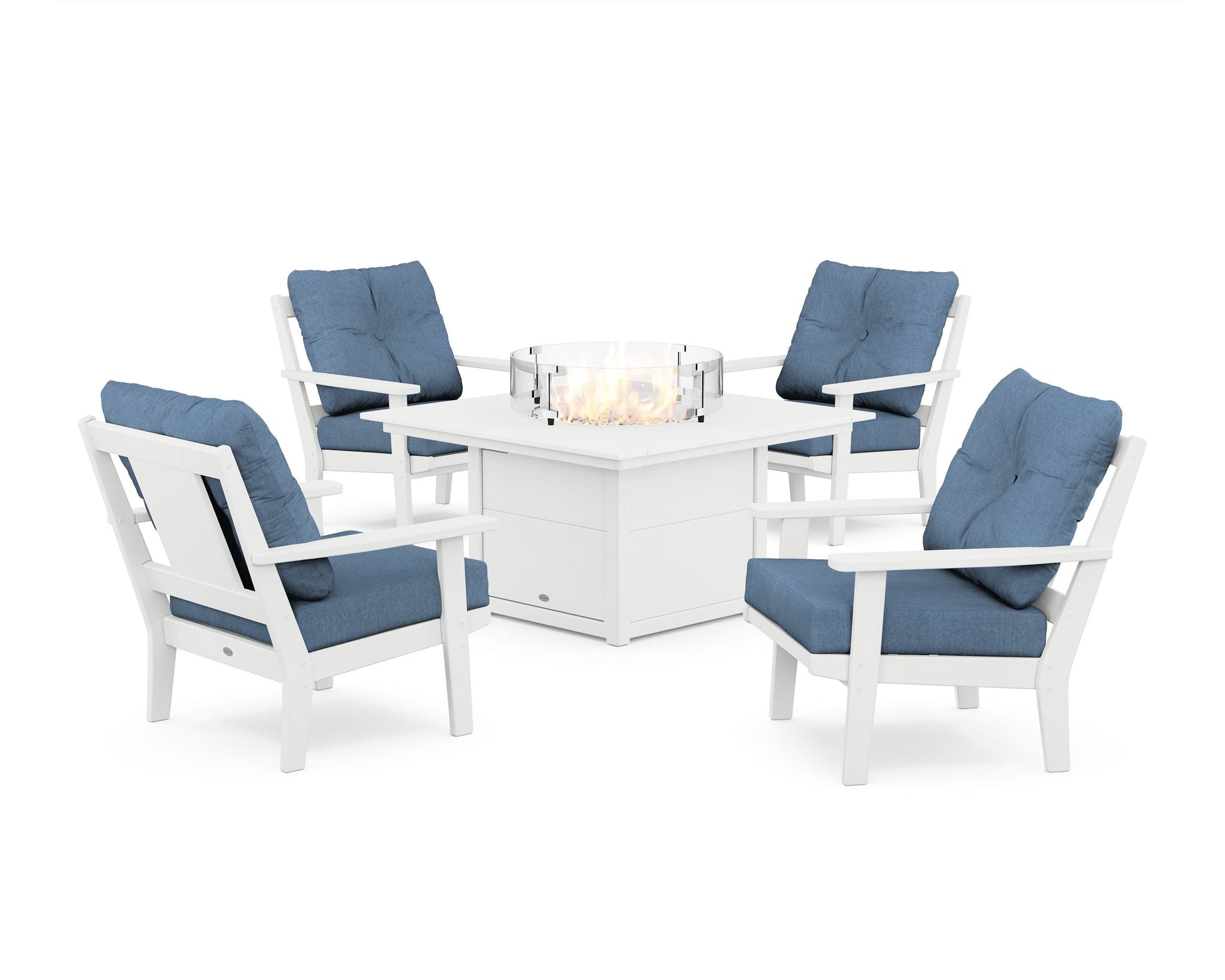 Prairie 5-Piece Deep Seating Set with Fire Pit Table