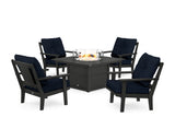 Prairie 5-Piece Deep Seating Set with Fire Pit Table