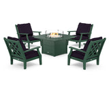 Wovendale 5-Piece Deep Seating Set with Fire Pit Table