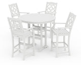 Chinoiserie 5-Piece Round Bar Set