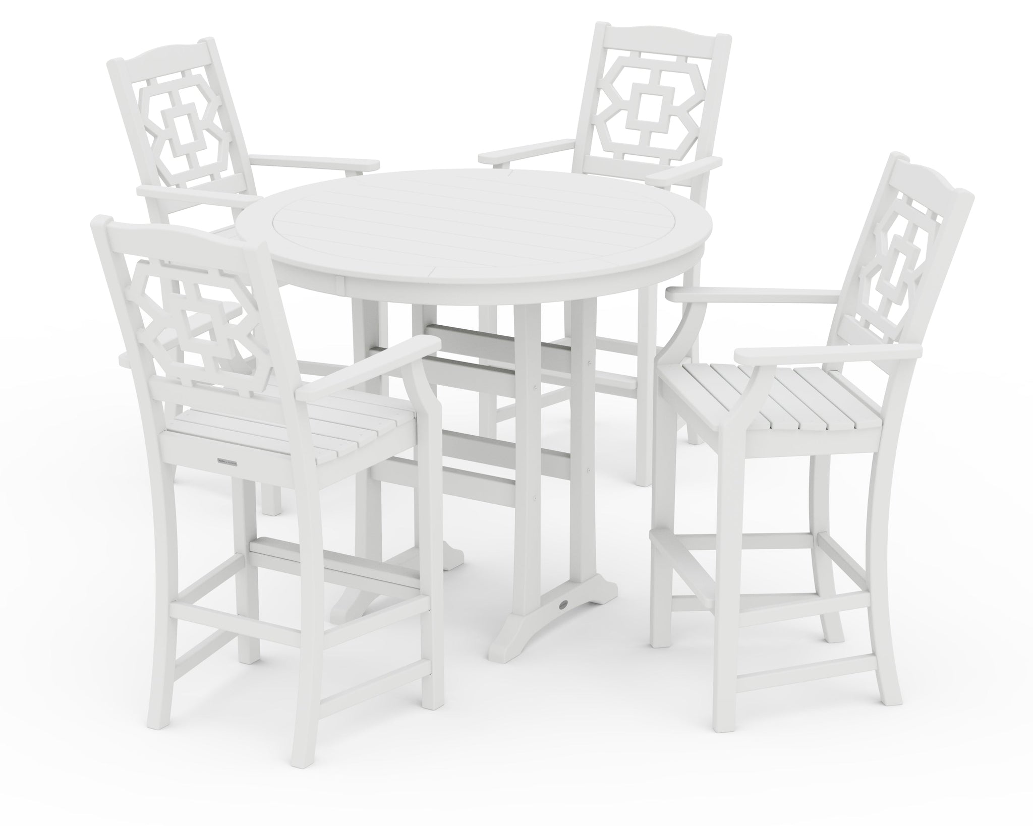 Chinoiserie 5-Piece Round Bar Set