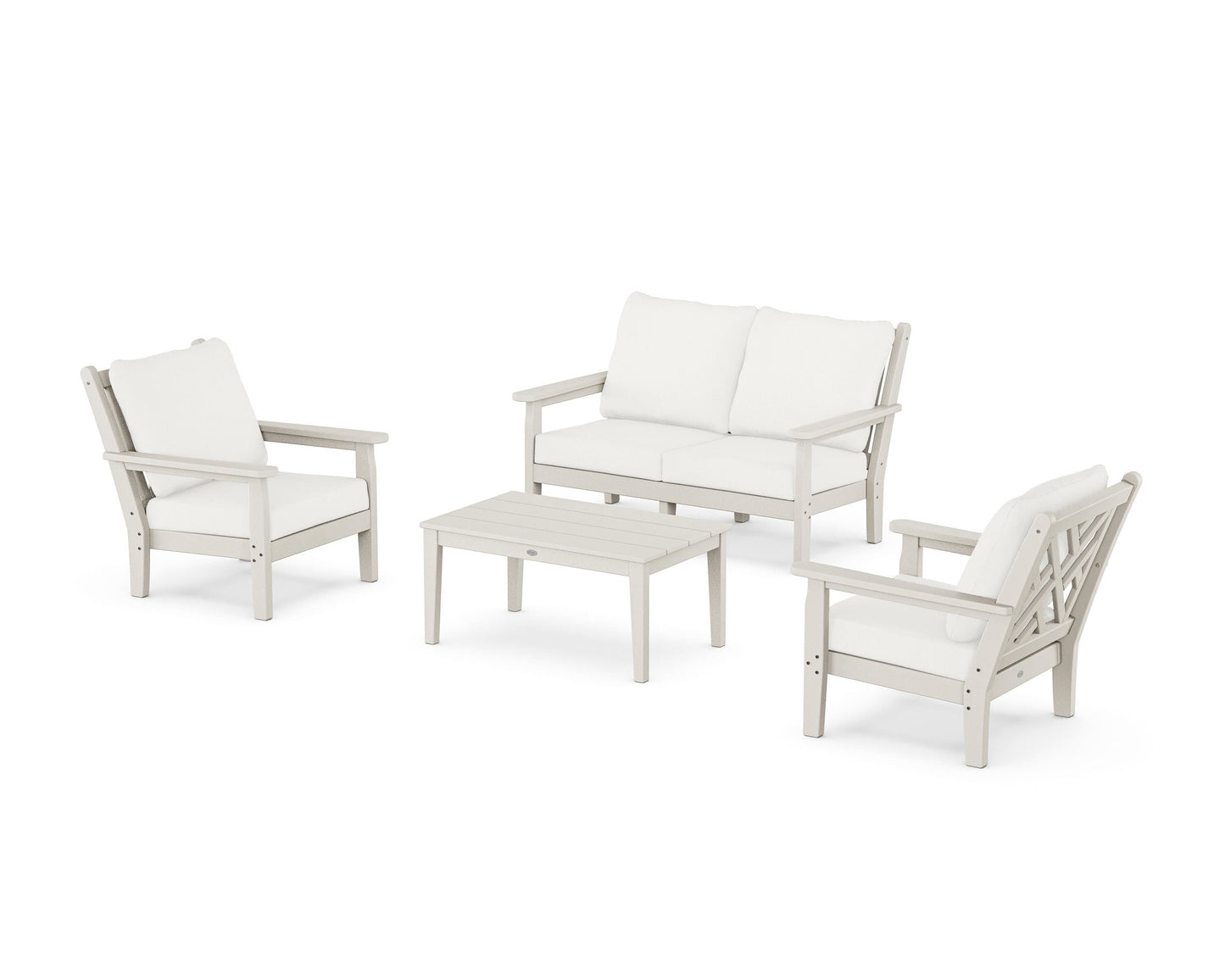 Chippendale 4-Piece Deep Seating Set with Loveseat