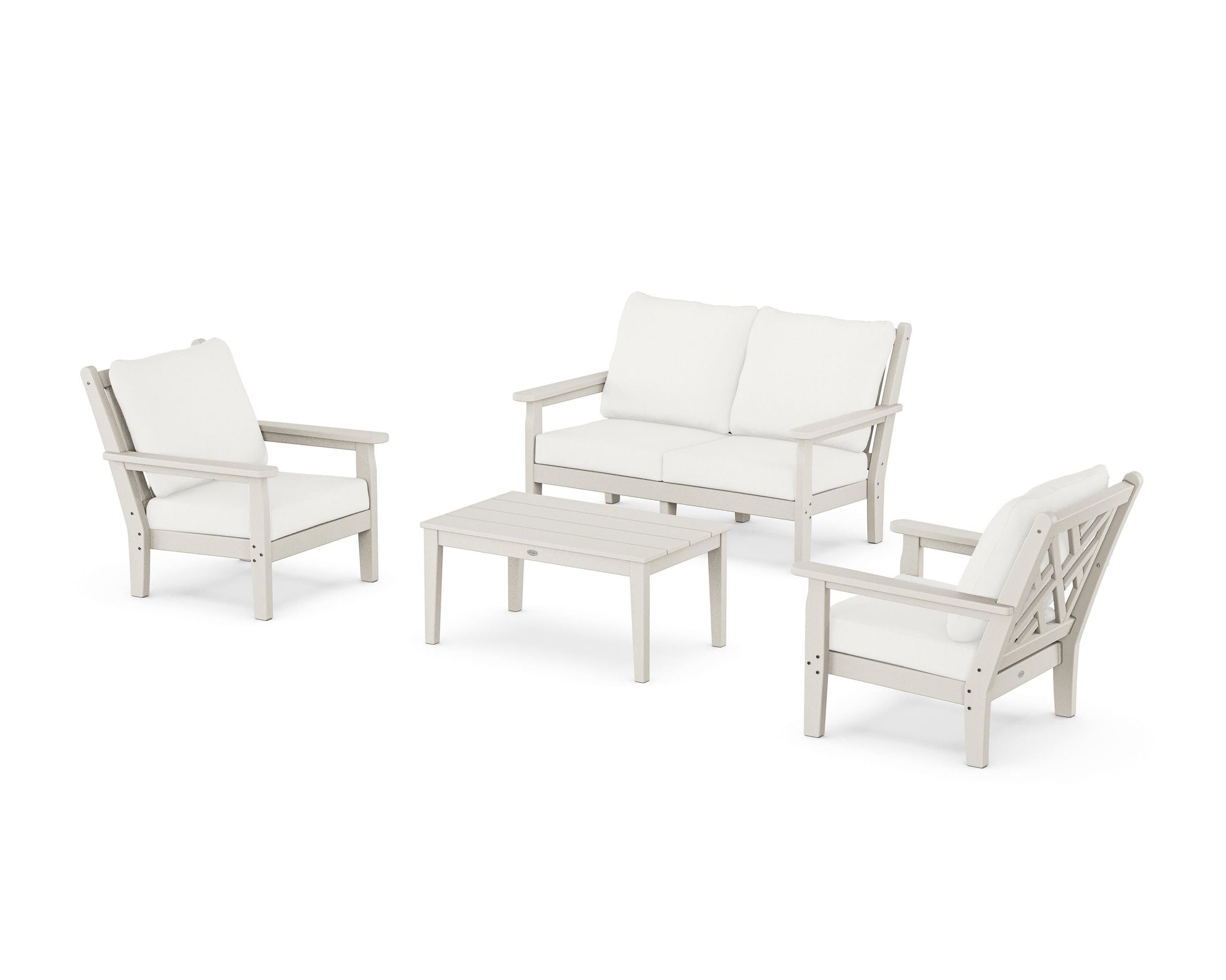 Chippendale 4-Piece Deep Seating Set with Loveseat