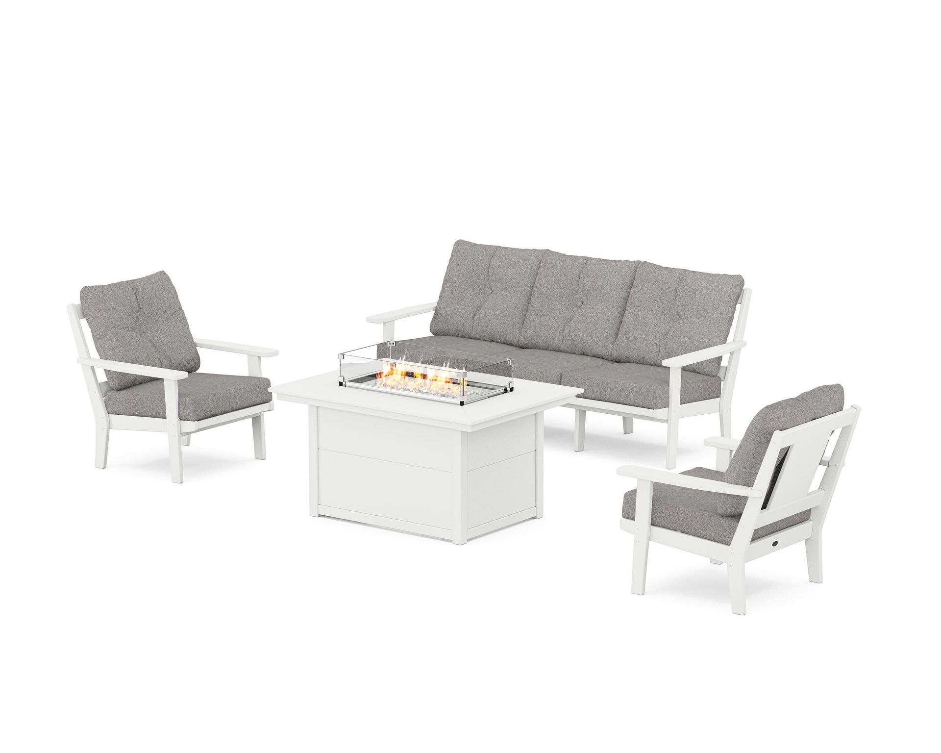 Prairie Deep Seating Fire Pit Table Set