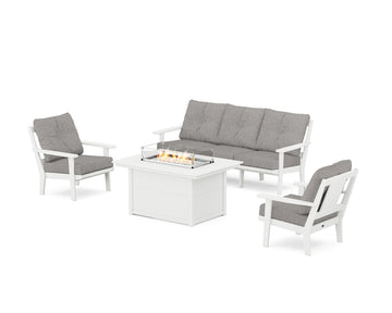 Prairie Deep Seating Fire Pit Table Set