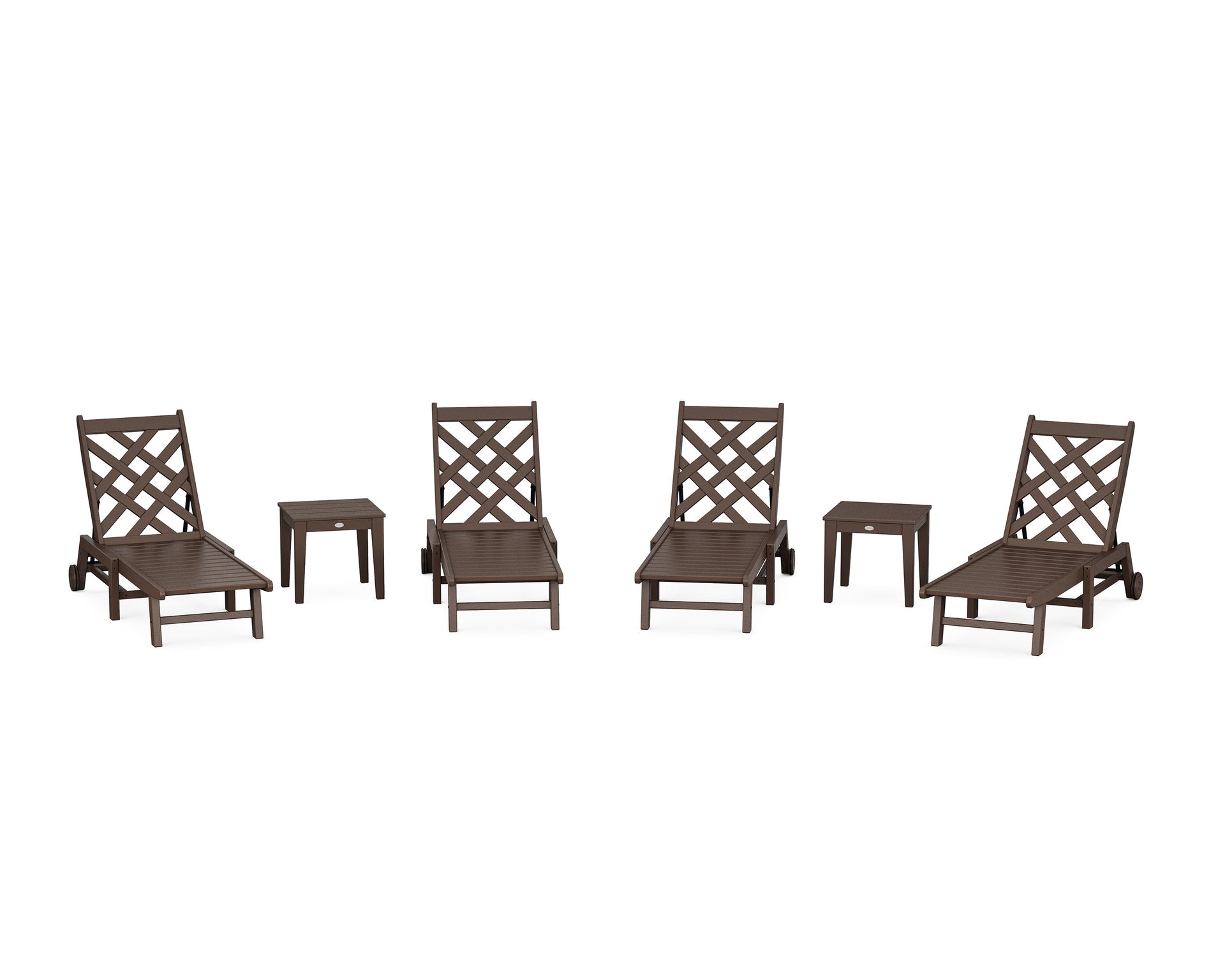 Wovendale 6-Piece Chaise Set with Wheels