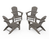Nautical 4-Piece Adirondack Conversation Set