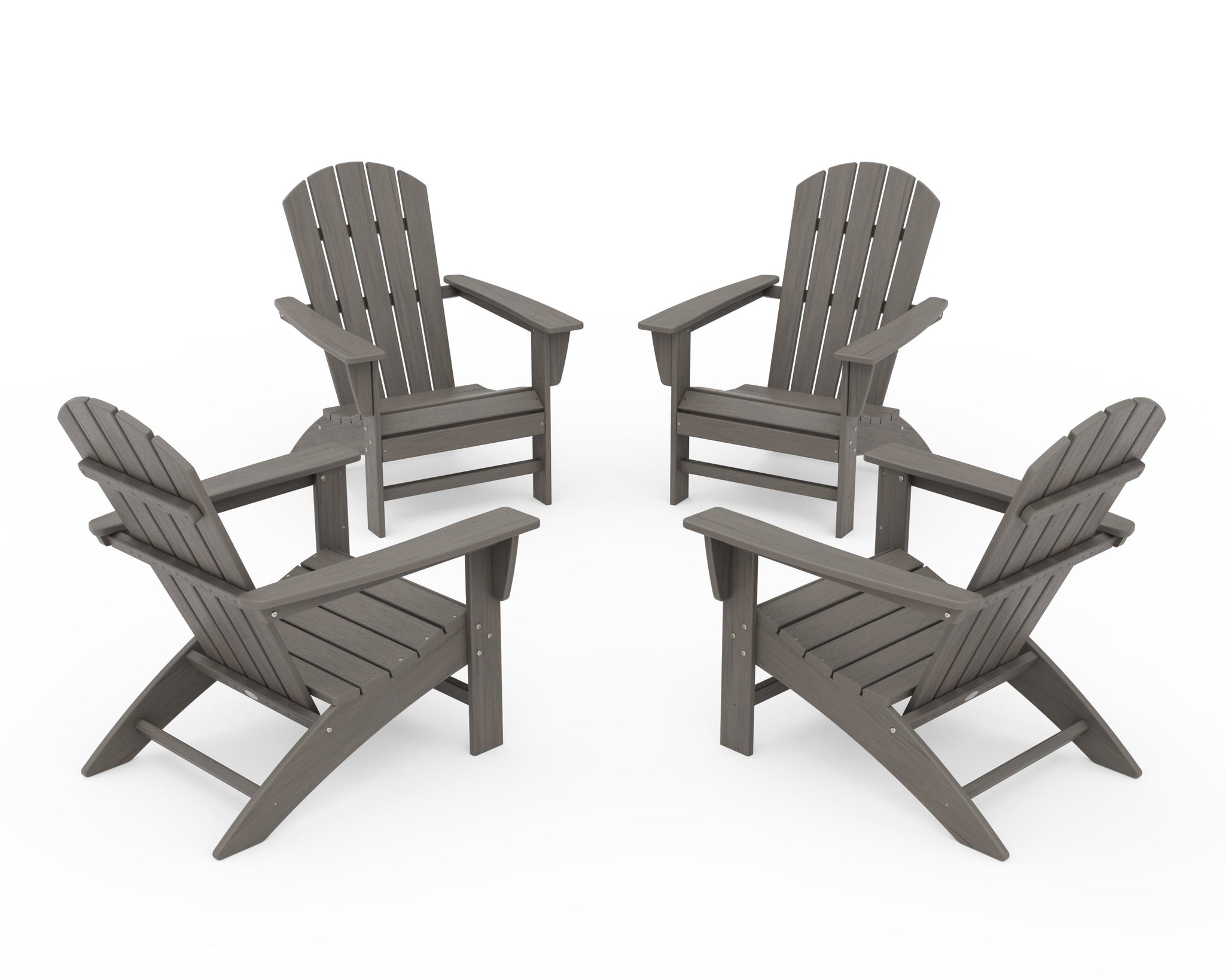 Nautical 4-Piece Adirondack Conversation Set