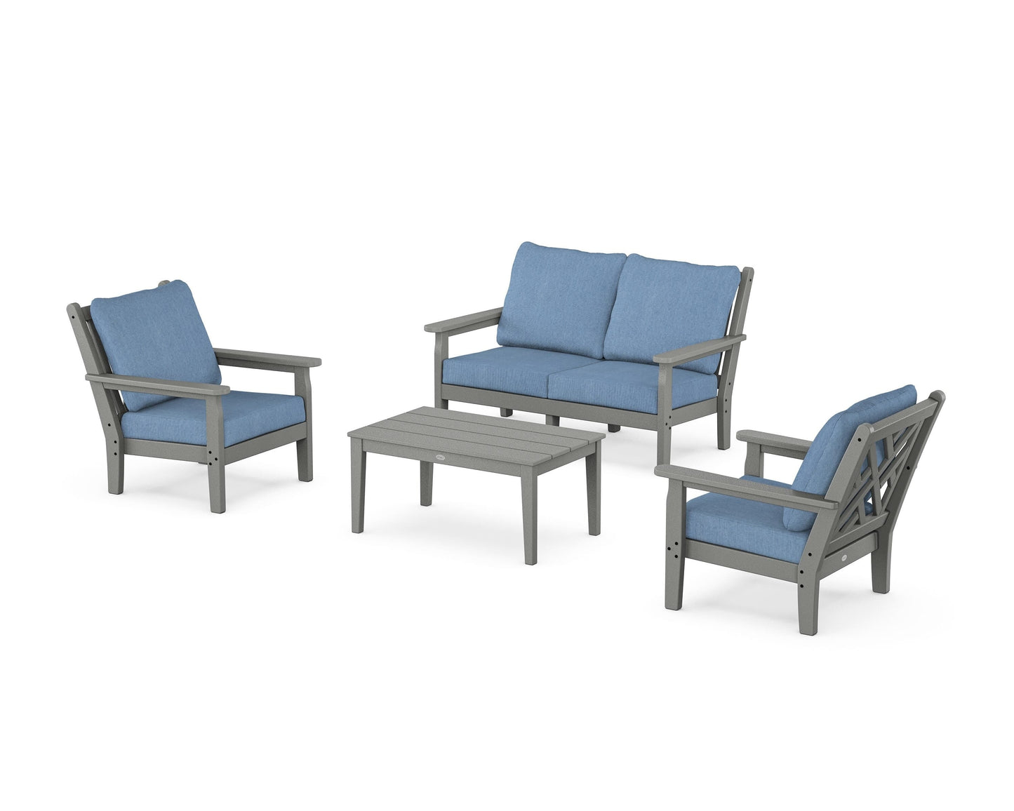Chippendale 4-Piece Deep Seating Set with Loveseat