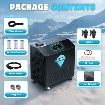 K-Plunge Gale Cold Plunge Chiller and Heater with Wi-Fi App Control New