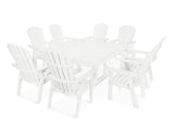 Nautical Adirondack 9-Piece Trestle Dining Set