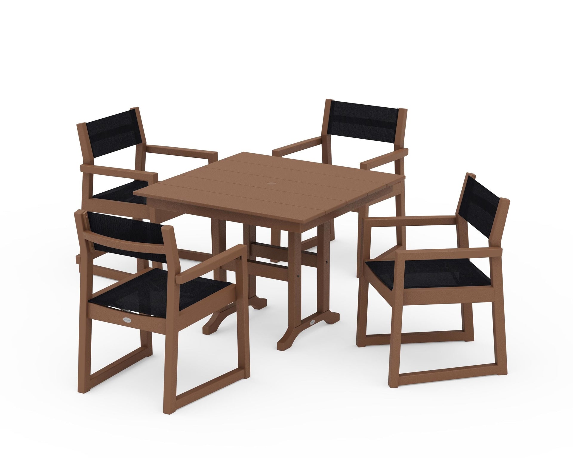 EDGE Sling Arm Chair 5-Piece Farmhouse Dining Set