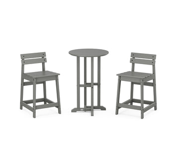 Modern Studio Plaza Lowback 3-Piece Bistro Counter Set