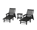 Vineyard 3-Piece Chaise with Arms Set