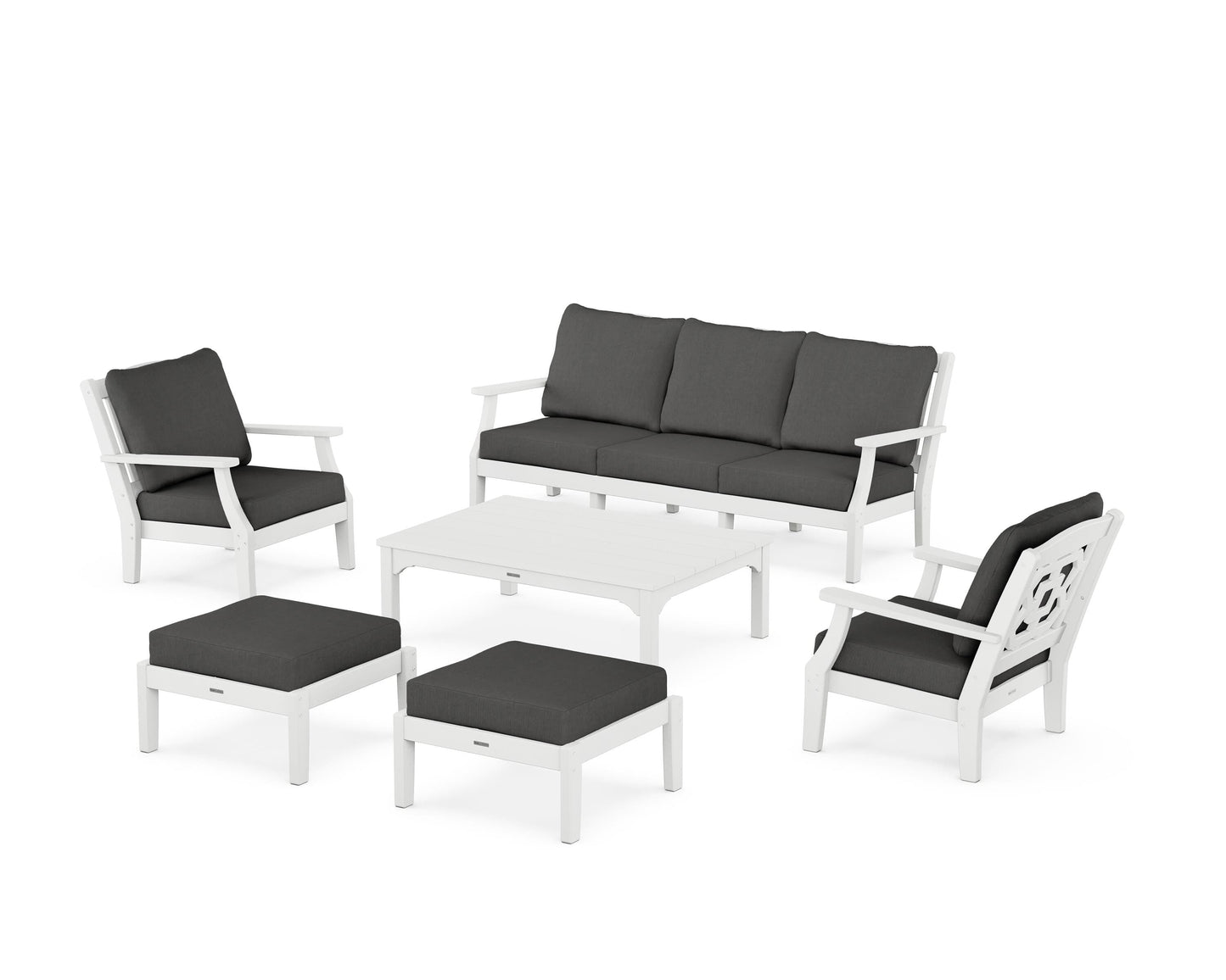 Chinoiserie 6-Piece Lounge Sofa Set